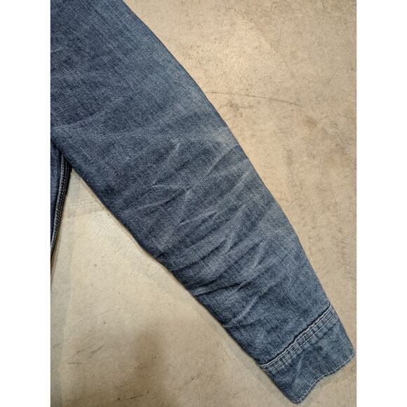 VTG 60-70 Lee Denim Jean Jacket 91B 36R Quilted Teardrop Talon Custom Honeycomb - Picture 9 of 16